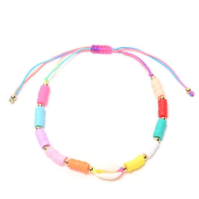 Tobillera multicolor x1u.