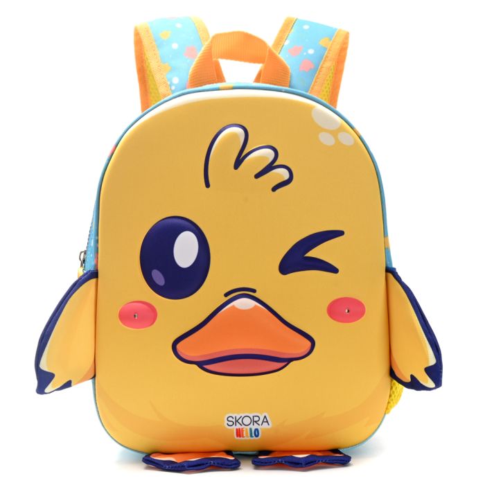 Mochila con luz Kawaii Hiru termoformada 22x30x10cm 12 Pulg x1u.