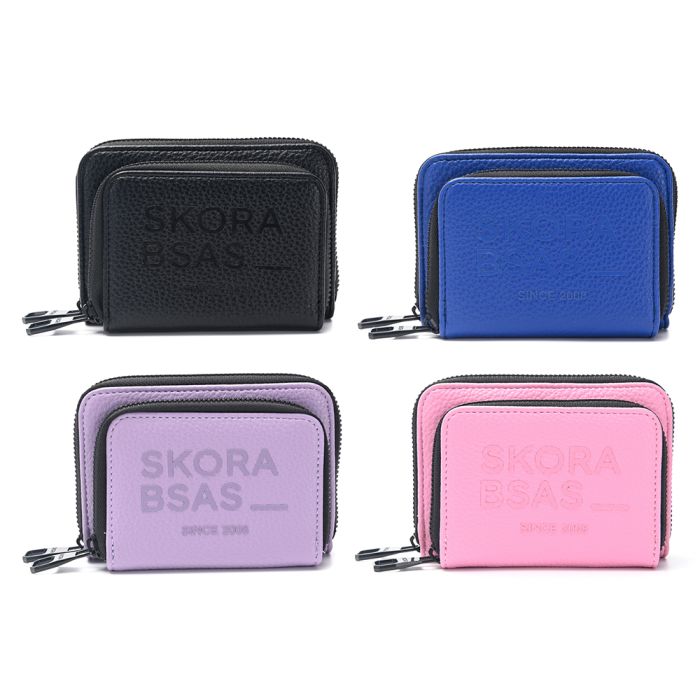 Billetera Tanger con bolsillo frontal 12.5x9cm en caja - x1u