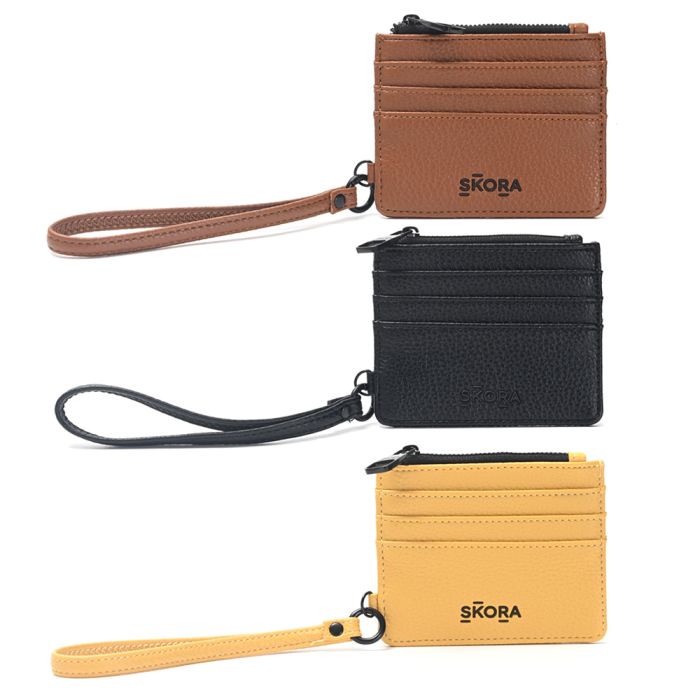 Monedero Chauen con tarjetero en ambas caras 11.5x9cm en caja; x1u
