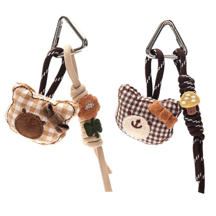 Llavero bag charm osito vichy 11cm x1u.