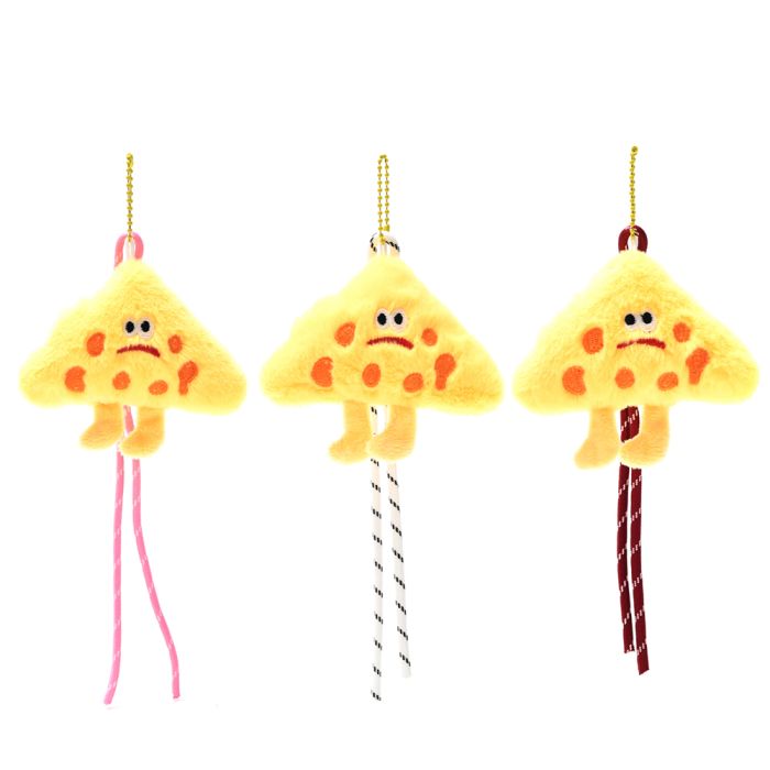 Llavero bag charm pizza peluche 20cm x1u.