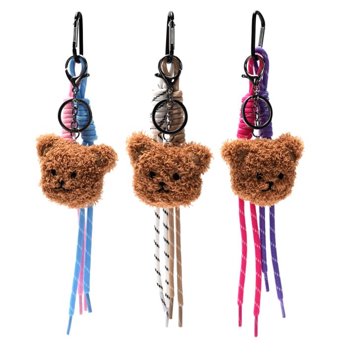 Llavero bag charm bear y sogas 24cm x1u.