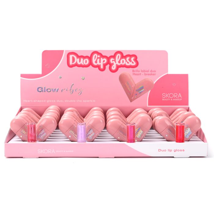 Brillo labial duo corazon x24u