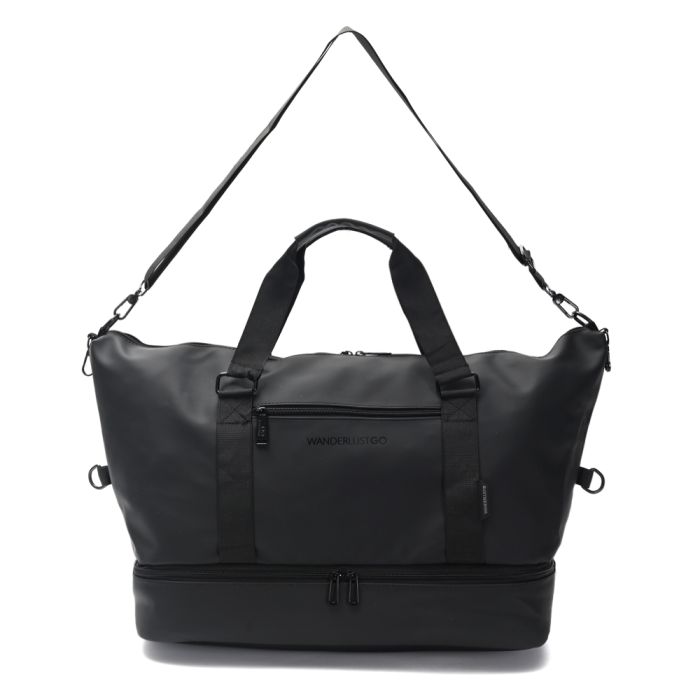 Weekender bag 46x27x22cm con cinta trasera para carry on. Compartimento para zapatos.Bolsillos inte