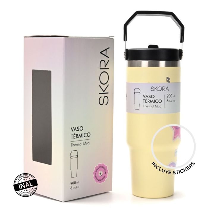 Vaso termico con pico Skora 900ml; x1u