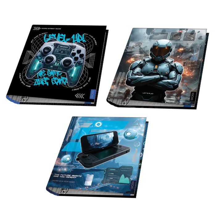 Carpeta escolar 3x40 Gamer x1u.