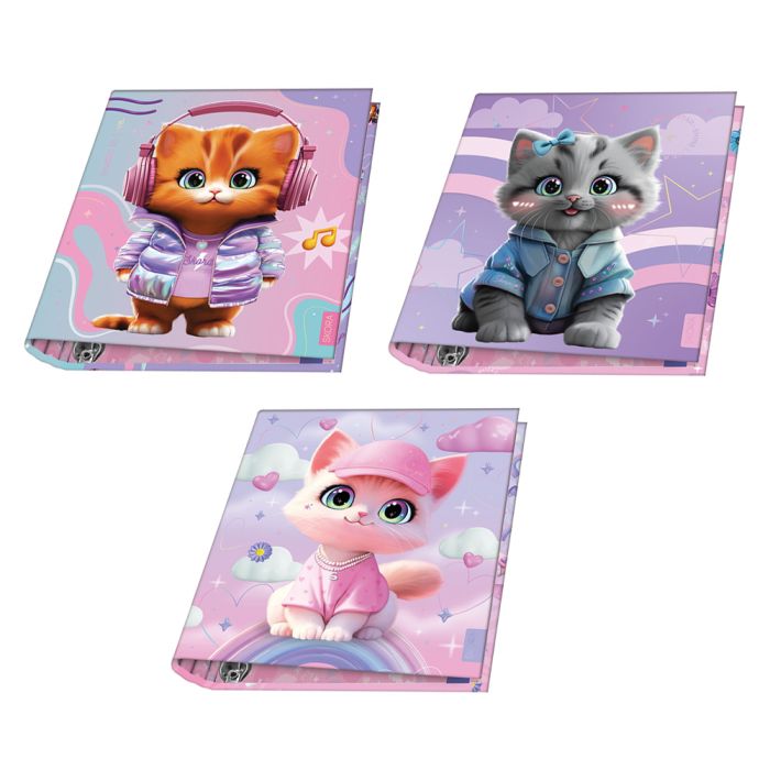 Carpeta escolar 3x40 Pets Lumos x1u.
