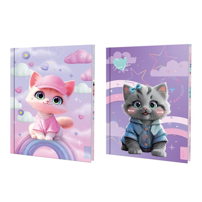 Cuaderno cosido 48 hojas 80 grs tapa dura Pets x1u.