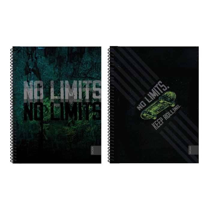Cuaderno universitario tapa flexifle 80 hojas 80 grs Trash x1u.