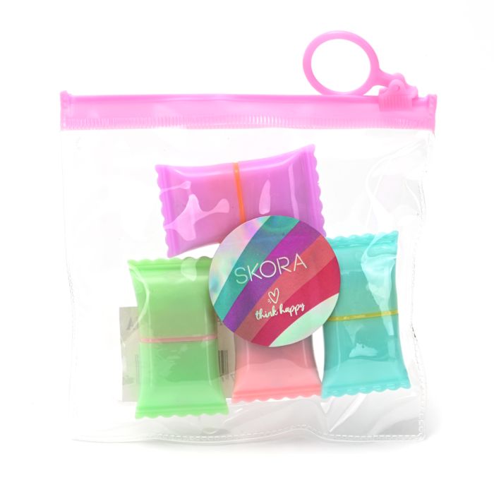 Set de resaltadores en bolsa transparente x4 u.