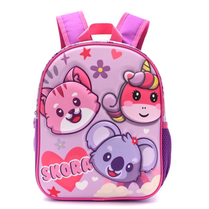 Mochila Petit termoformada rapport 3D rainbow 22x30x10cm 12 Pulg. x1u.