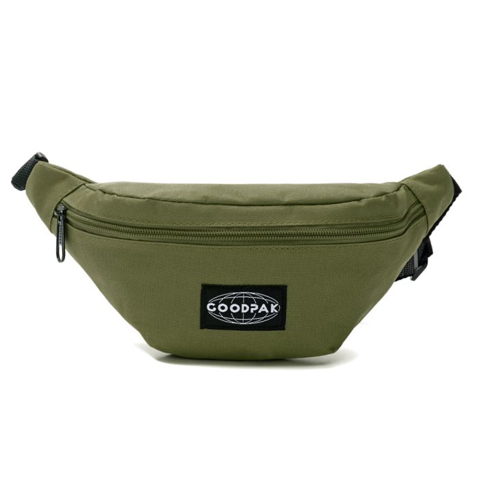 Riñonera Goodpak mujer verde militar 16.5x23x8.5 cm; x1u