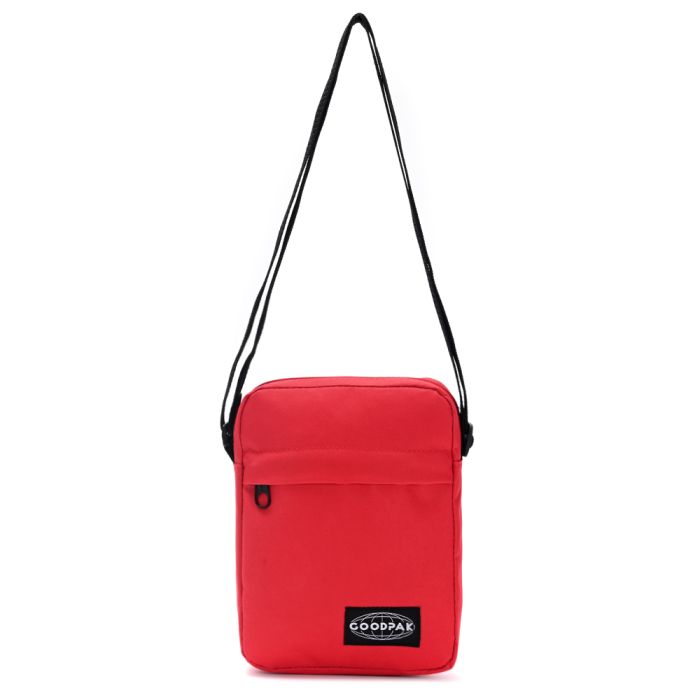 Morral Goodpak bolsillo delantero rojo 21x16x5.5cm x1u.