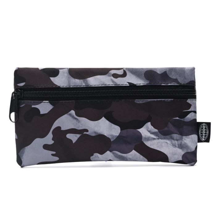 Cartuchera Goodpak print camuflado negro 22x11.5 cm x1u.