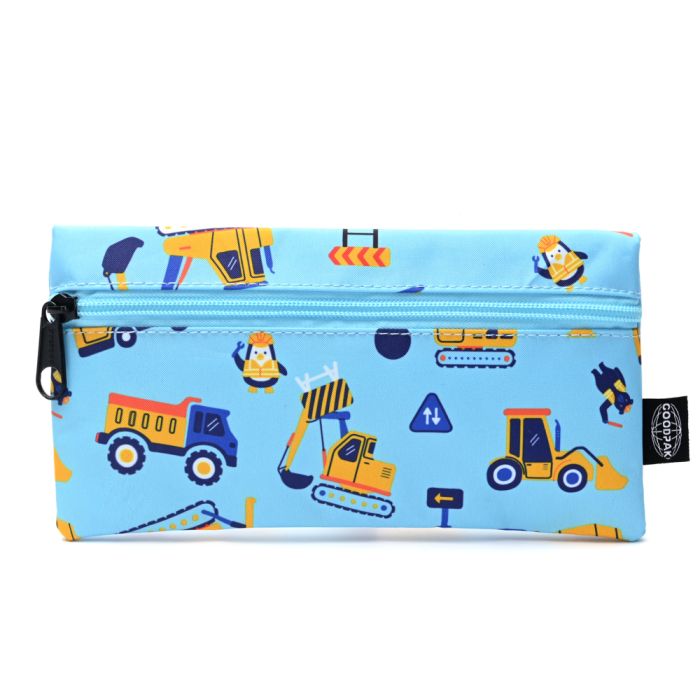 Cartuchera Goodpak print Tractores 22x11.5 cm x1u.