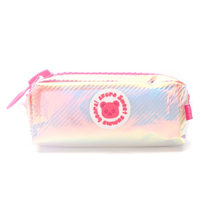 Cartuchera tornasolada con cierre maxi Think Happy Gummie Bear 20x8x7 - x1u
