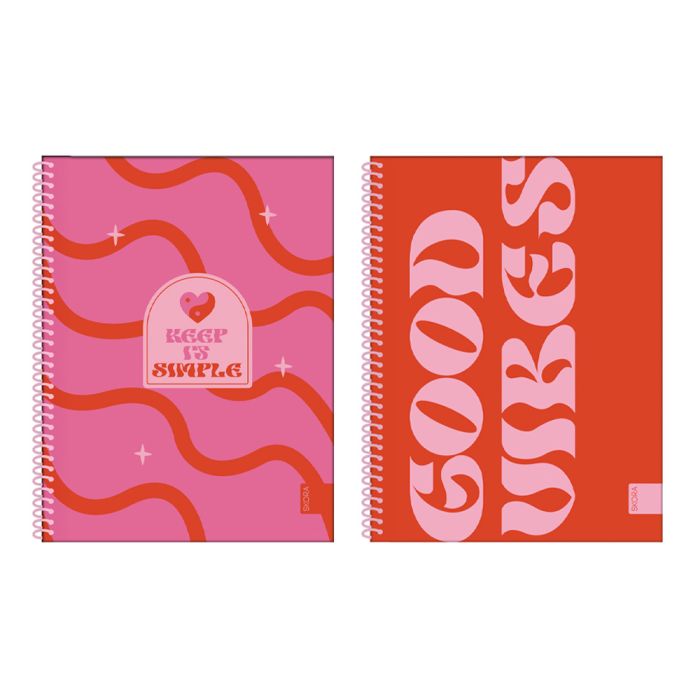Cuaderno universitario tapa flexifle 80 hojas 80 grs Groovie cuadriculado x1u.