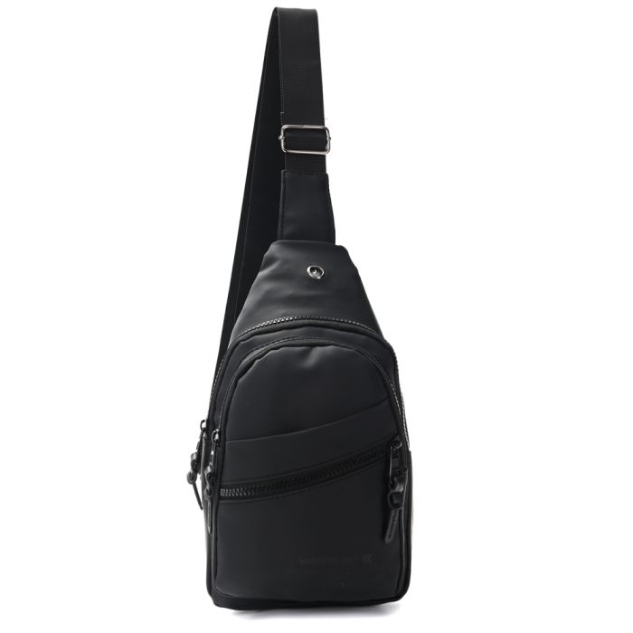 Morral impermeable con dos compartimentos y bolsillo frontal 30x17cm x1u