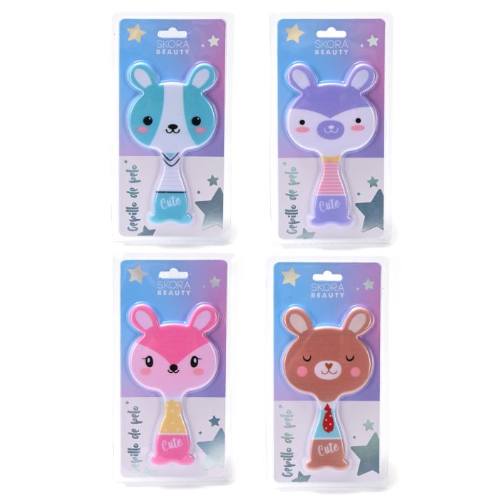 Cepillo de pelo forma animalitos x1u