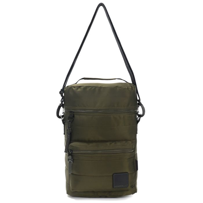Matero nylon matelase con cinta bandolera 38x25x12cm; x1u