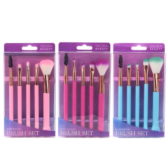 Set brochas de maquillaje mango patitas x5u