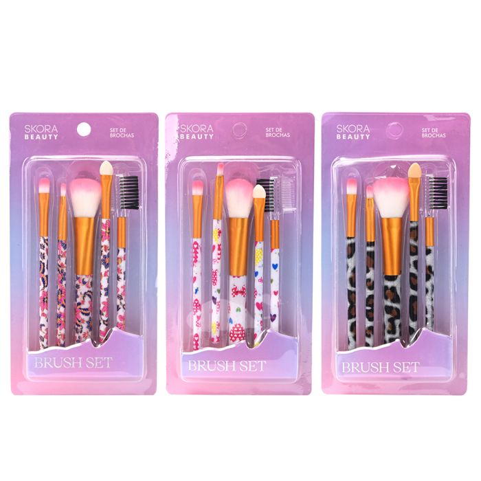 Set brochas de maquillaje x5u