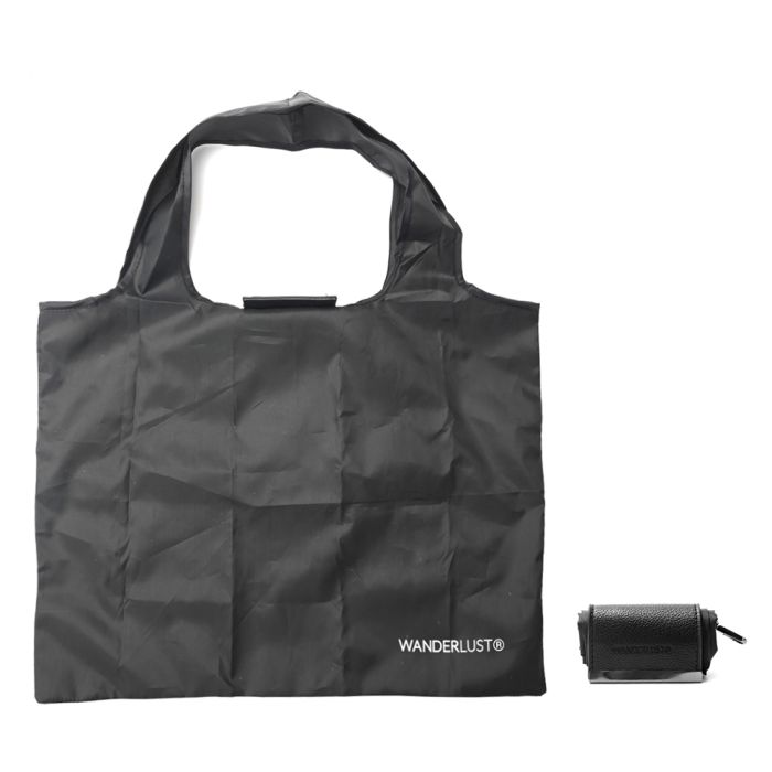 Bolsa Plegable con mosqueton Wanderlust 34x45cm - x1u