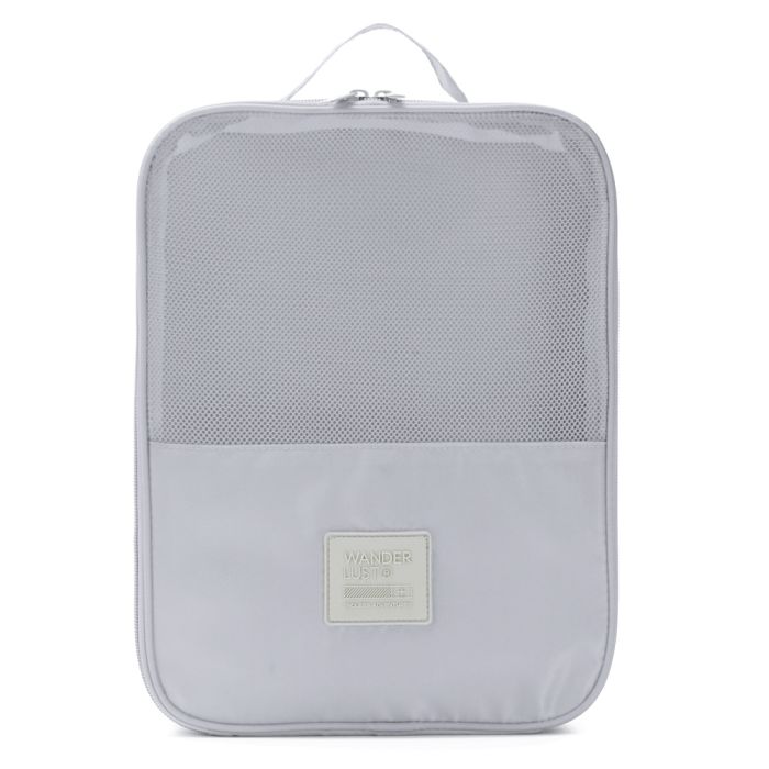 Organizador Wanderlust Gris con varios compartimentos con cierre 28.4x21x13.5cm - x1u