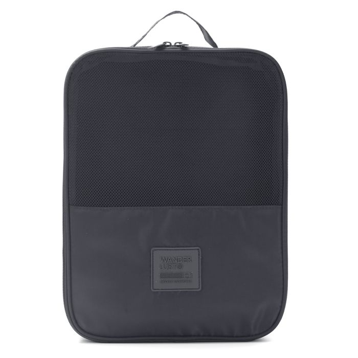 Organizador Wanderlust Gris oscuro con varios compartimentos con cierre 28.4x21x13.5cm - x1u