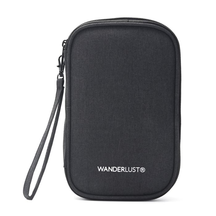 Organizador de cables y accesorios con multiples compartimentos Wanderlust 19x3.5x12cm - x1u