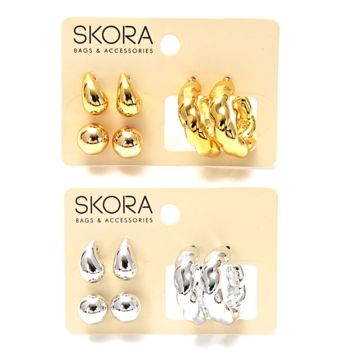 Set de aros pasantes x3u