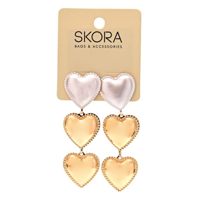 Aro colgante corazones x1u