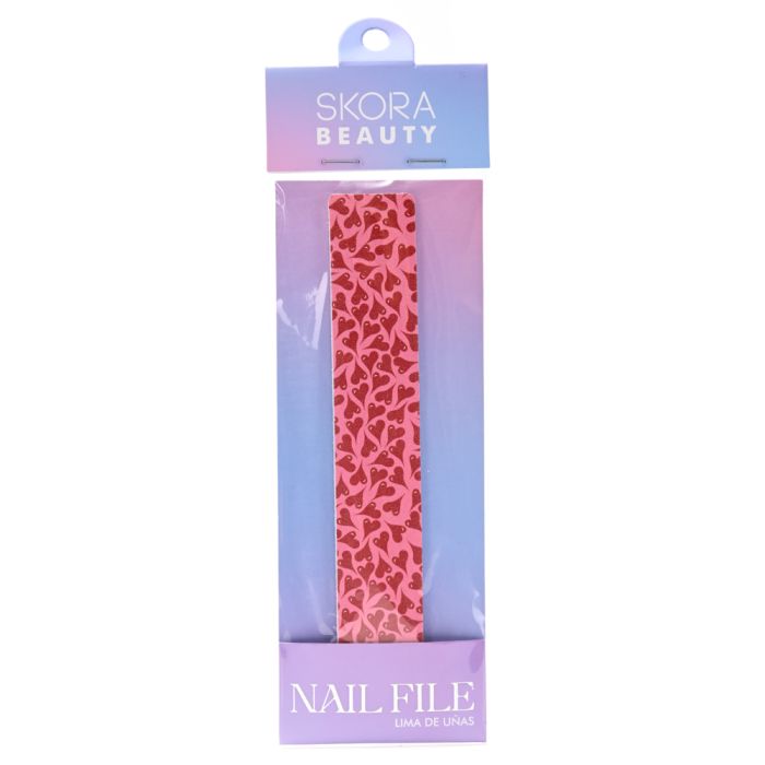 Lima para uñas rectangular estampada x1u
