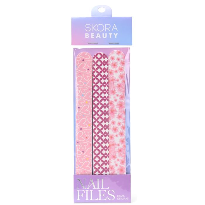 Set lima para uñas recta estampada x3u