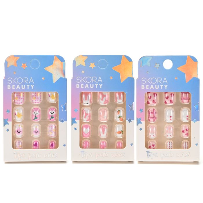 Set uñas postizas infantiles x12u