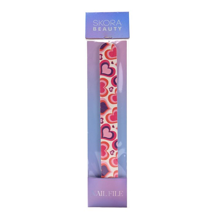 Lima para uñas forma recta estampada x1u