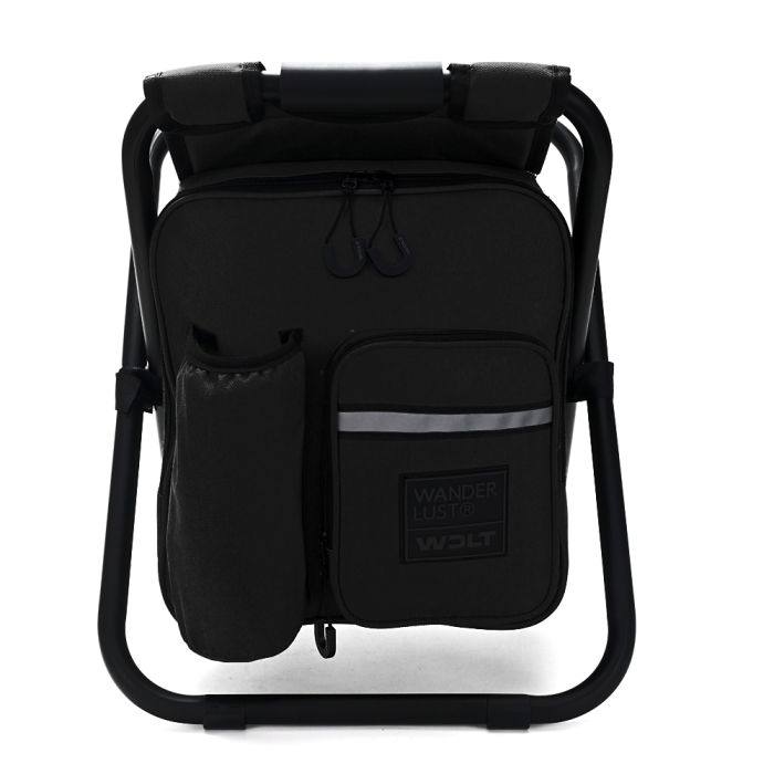 Banco plegable WDLT con mochila conservadora incorporada. ABIERTO 35x28x41cm PLEGADO 50x35x5cm x1u