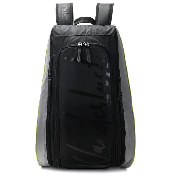 Mochila Paletero Padel con dos compartimentos laterales para raquetas y zapatero. Tela impermable.