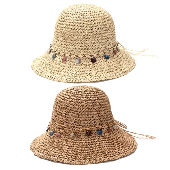 Sombrero mujer bombin caracolas SKR x1u