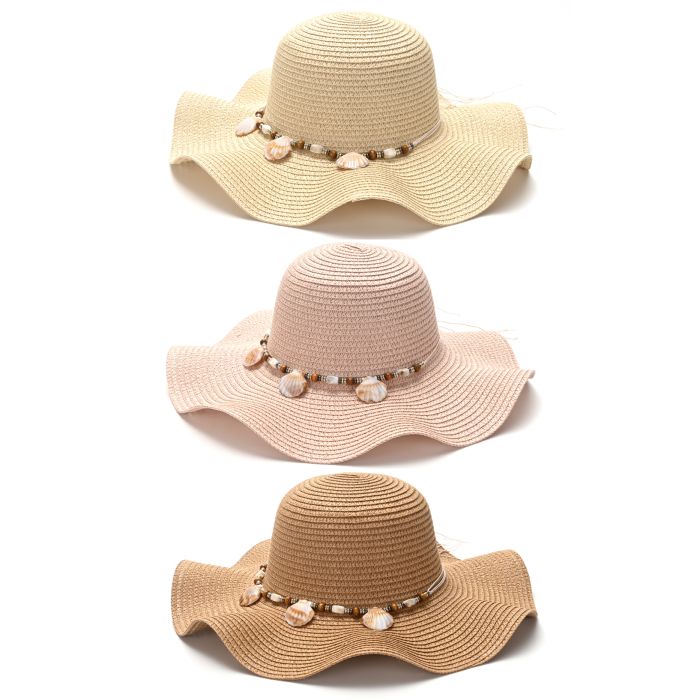 Sombrero mujer capelina piedritas SKR x1u