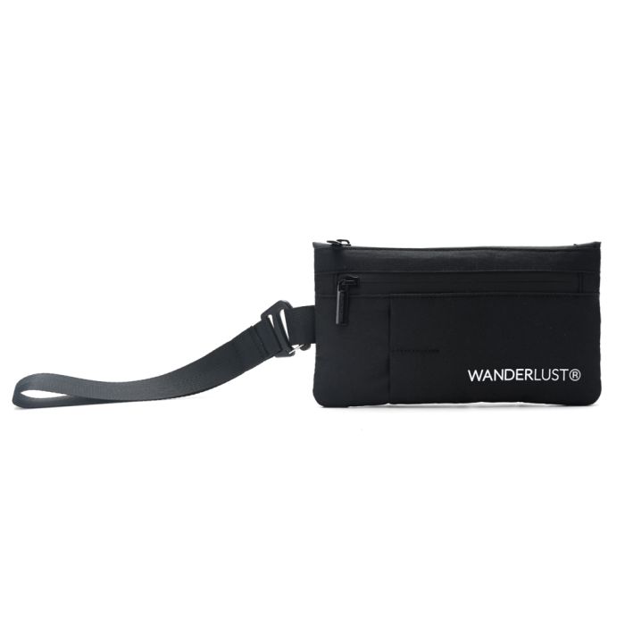 Organizador de Documentos WDLT Negro con cierre y correa de muñeca 18,5x11,5 cm x1u