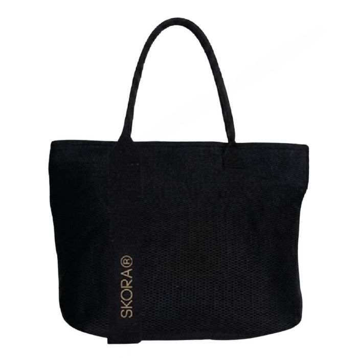 Bolso playero SKR mesh tejida con manija rigida 54x35x16 x1u