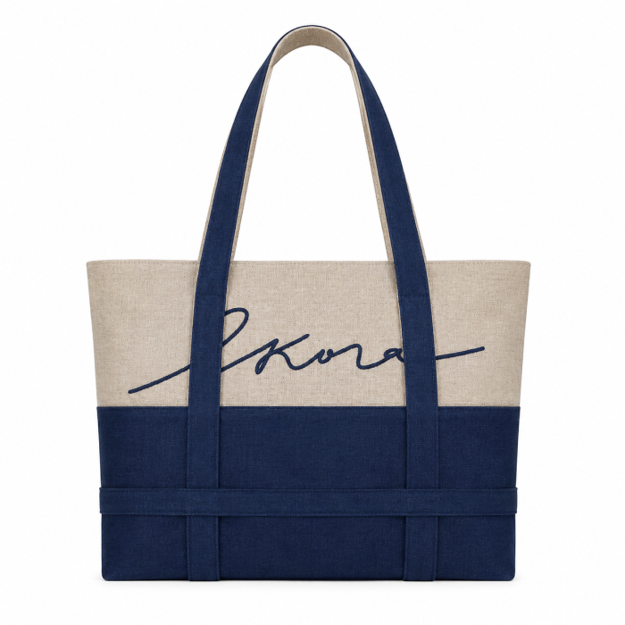 Bolso playero SKR con porta sombrero 50x35x10 x1u
