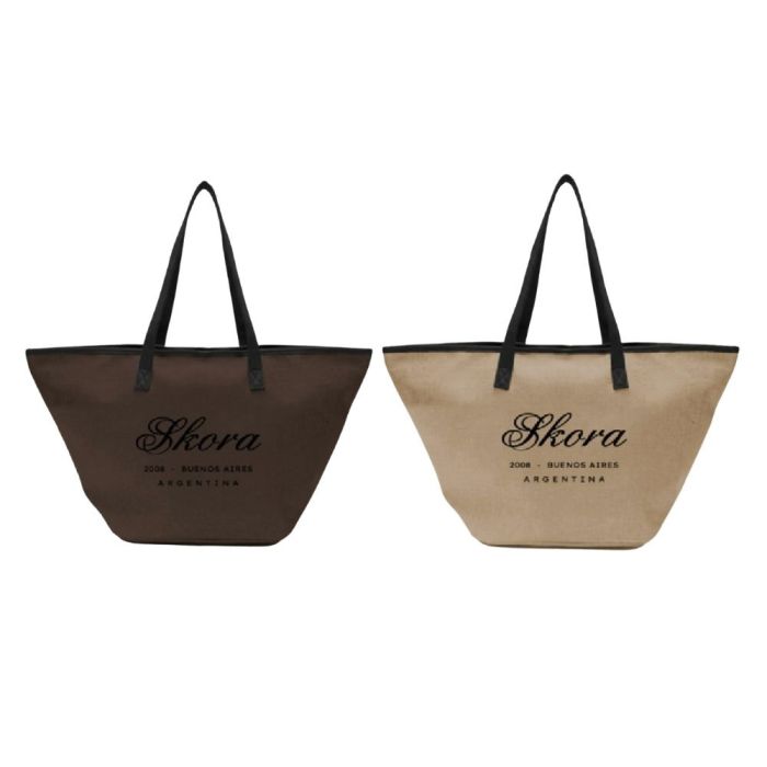 Bolso playero SKR con estampa 63x35x22cm x1u