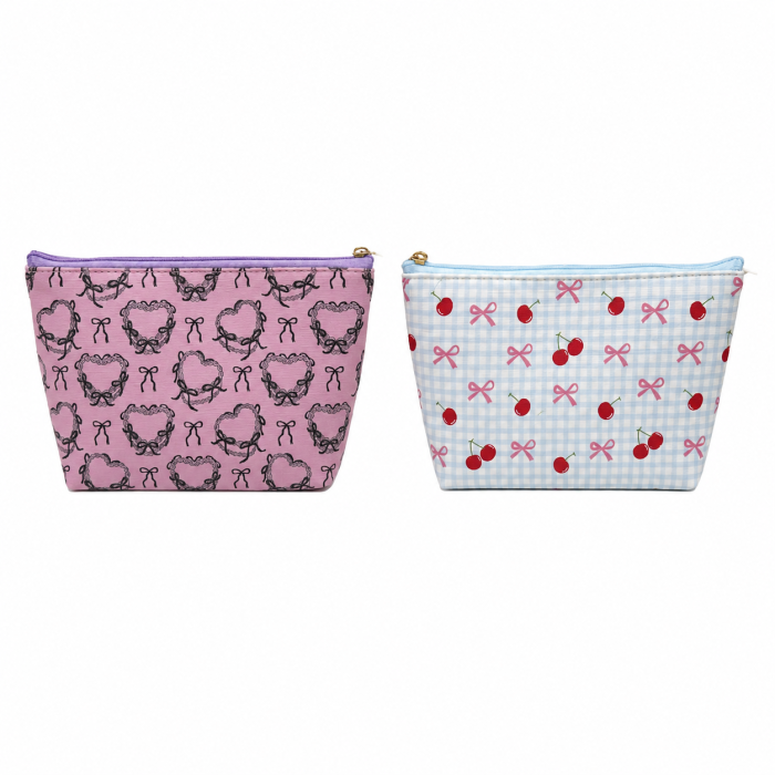 Portacosmetico SKR estampados pu 21x12cm x1u