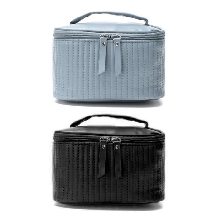 Portacosmetico SKR PU lineas 21x13.5x13cm x1u